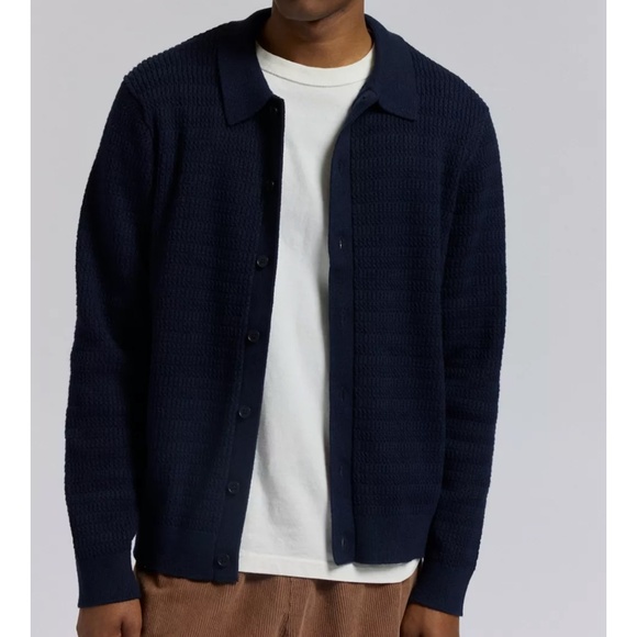 Wax London Other - NWT Wax London Navy Blue Knit Cardigan XXL